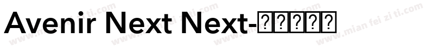 Avenir Next Next字体转换